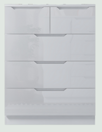 High Gloss 3+2 Drawer Chest