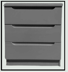 High Gloss Bedside Table