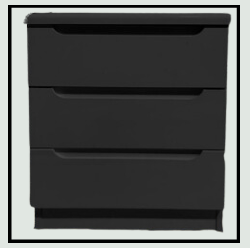 High Gloss Bedside Table