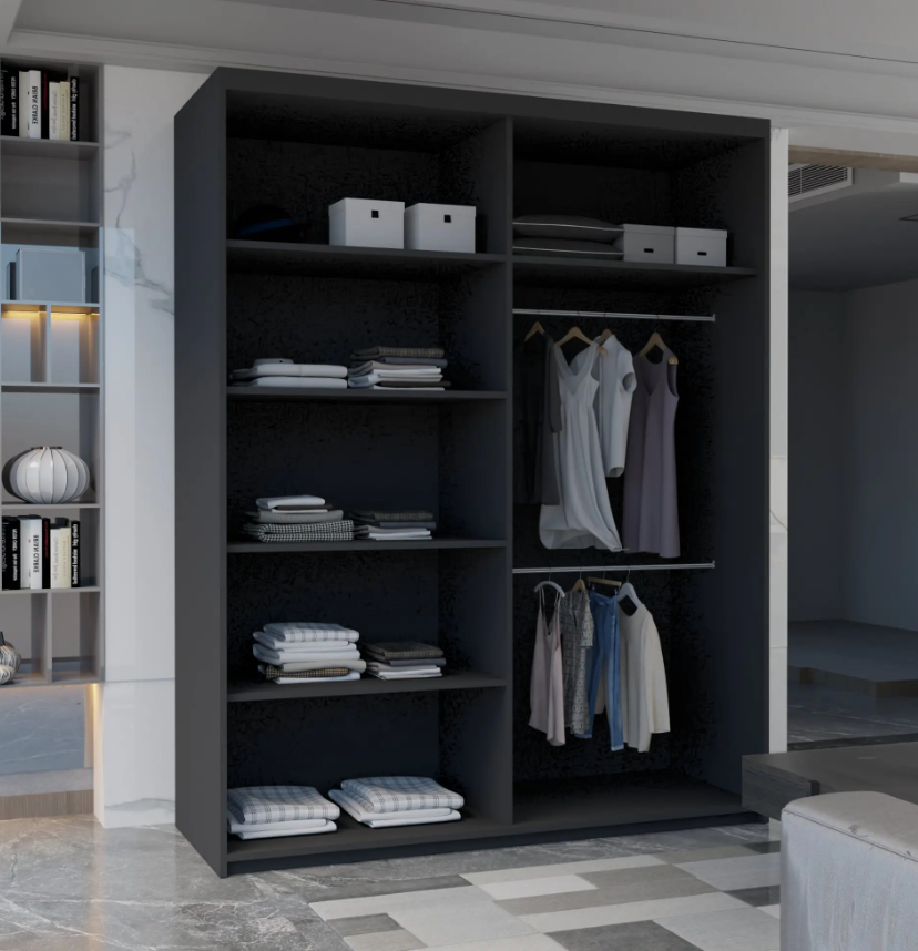 Jamajka Sliding Wardrobe - Black