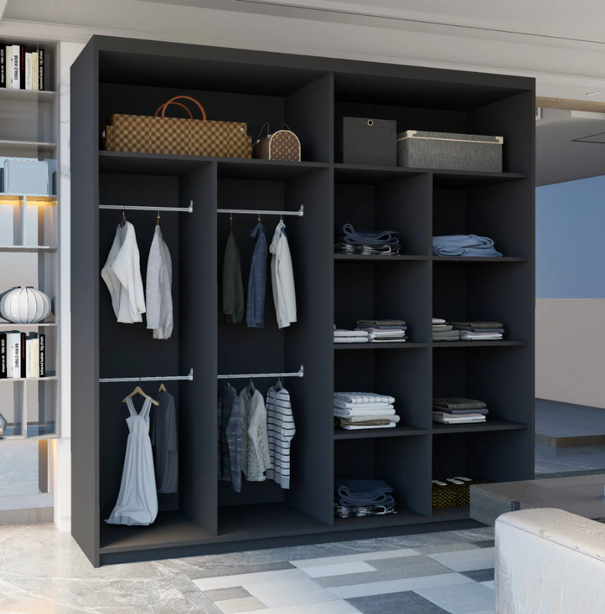 Jamajka Sliding Wardrobe - Black