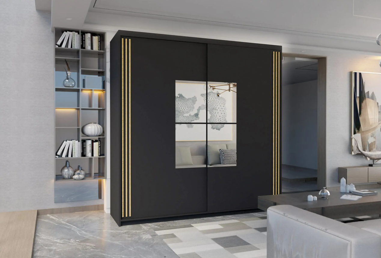 Jamajka Sliding Wardrobe - Black