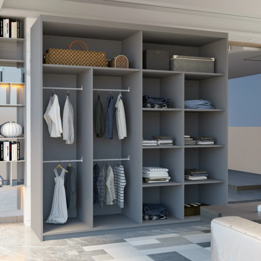 Jamajka Sliding Wardrobe - Grey