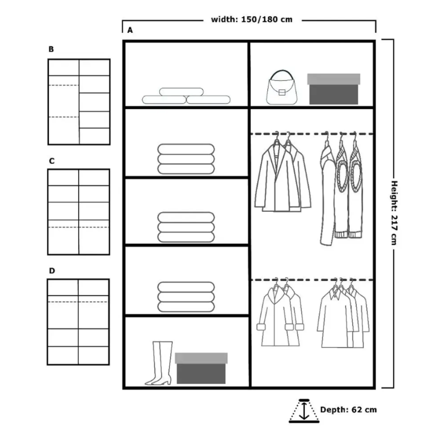 Jamajka Sliding Wardrobe - Oak