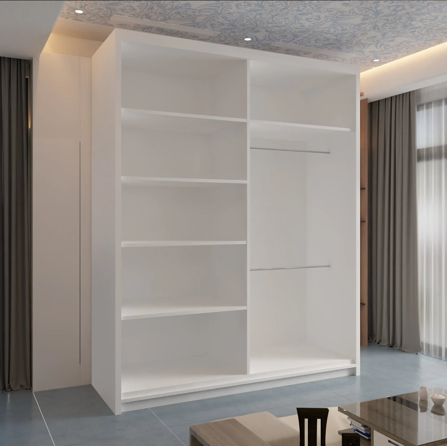 Batumi Sliding Wardrobe - White