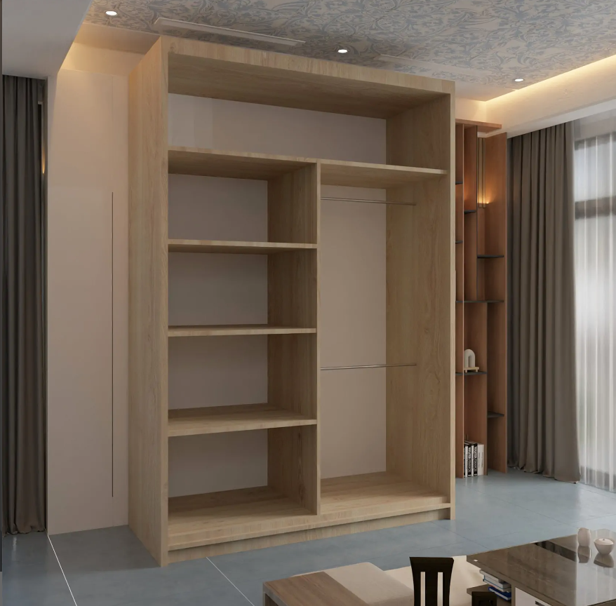 Batumi Sliding Wardrobe - Walnut
