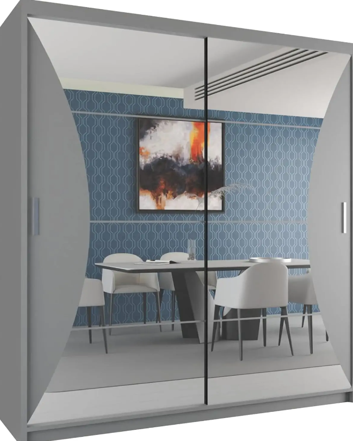 California Sliding Wardrobe - Grey