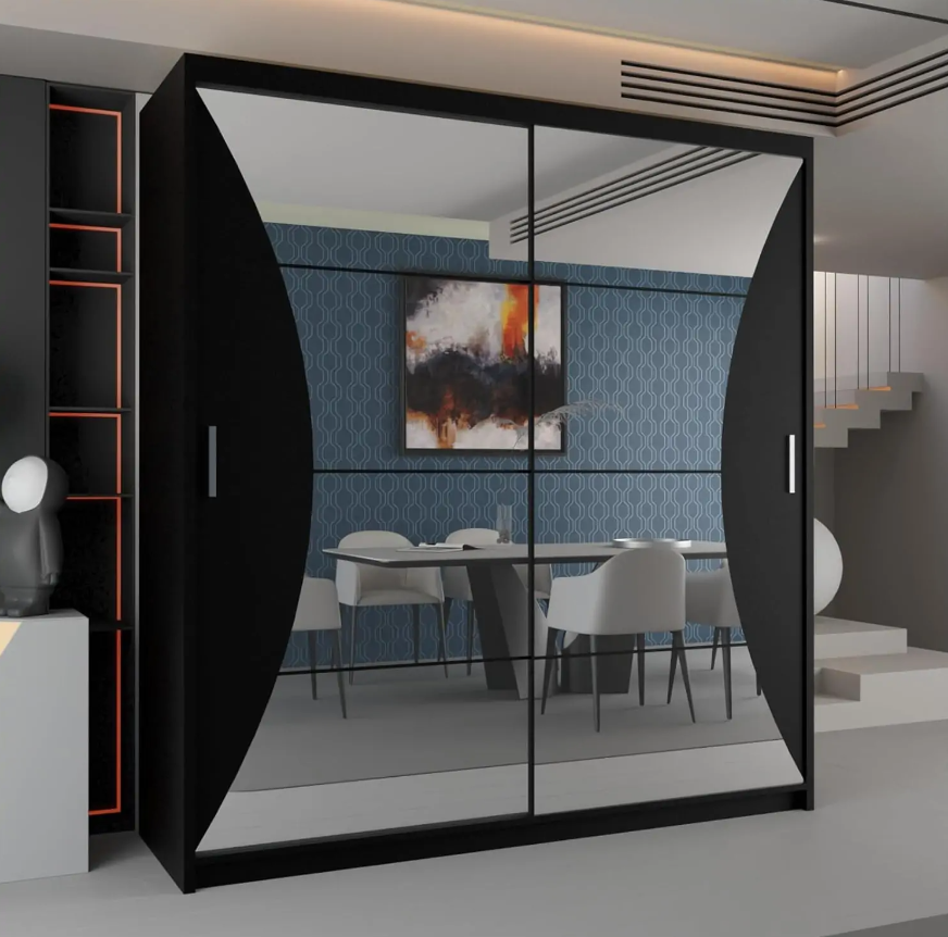 California Sliding Wardrobe - Black