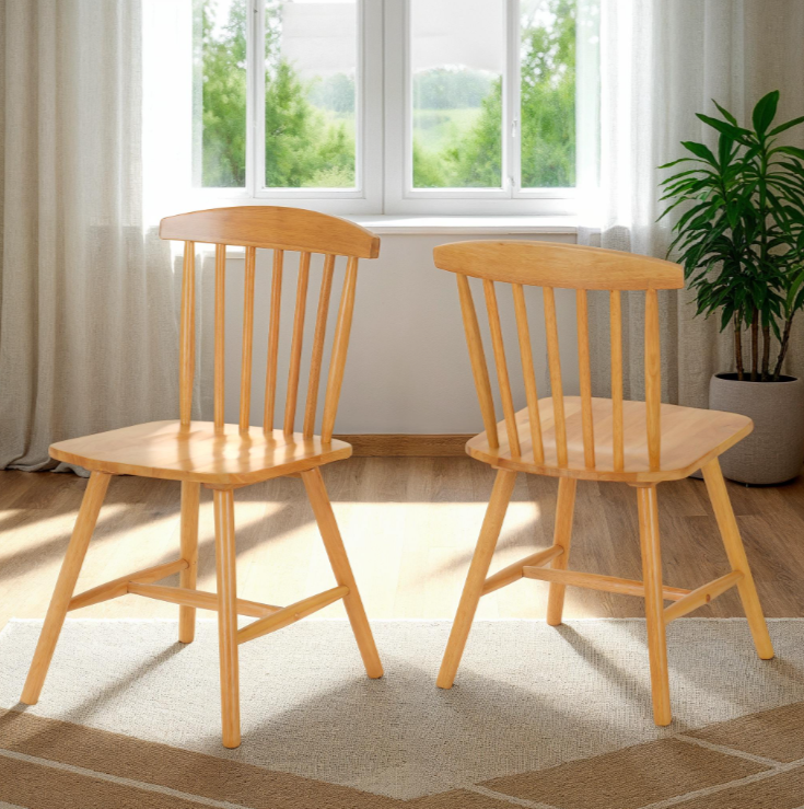 Emery Chair - Natural Oak Effect (Box Of 2)