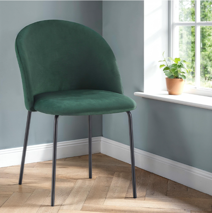 Boston Chair - Emerald Green Velvet (Box of 4)
