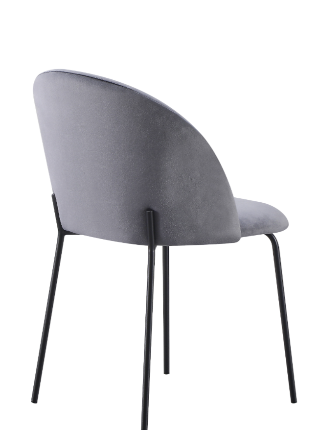 Boston Chair - Grey Velvet (Box of 4)