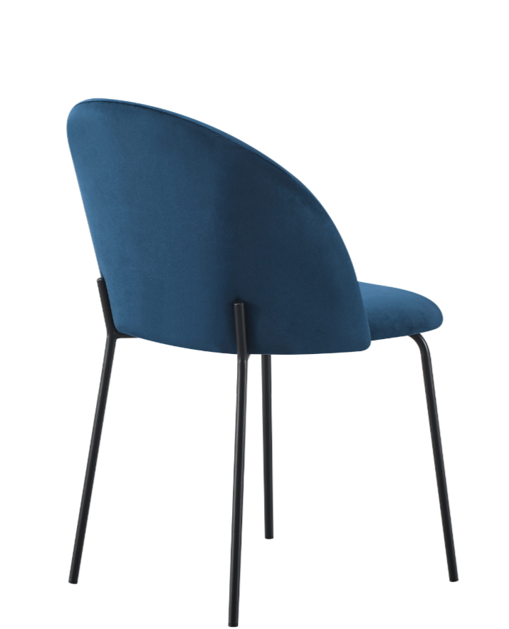 Boston Chair - Sapphire Blue Velvet (Box Of 4)