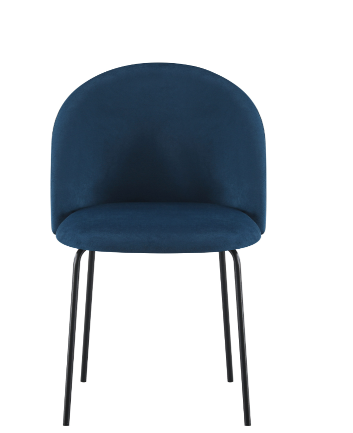 Boston Chair - Sapphire Blue Velvet (Box Of 4)