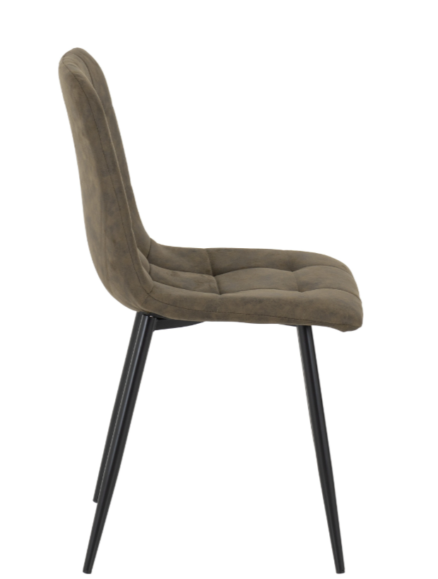 Fenton Chair - Oliver Green Suede Fabric (Box Of 4)