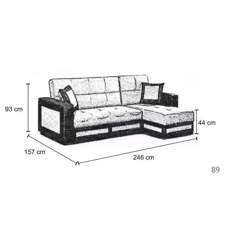 Tina Grey Sofa Bed
