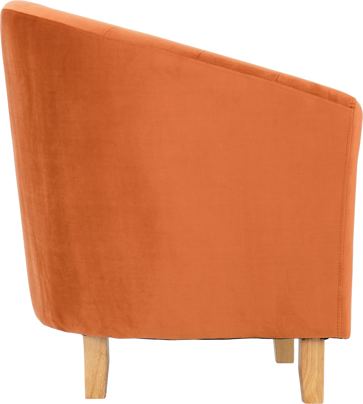 TEMPO TUB CHAIR - BURNT ORANGE VELVET