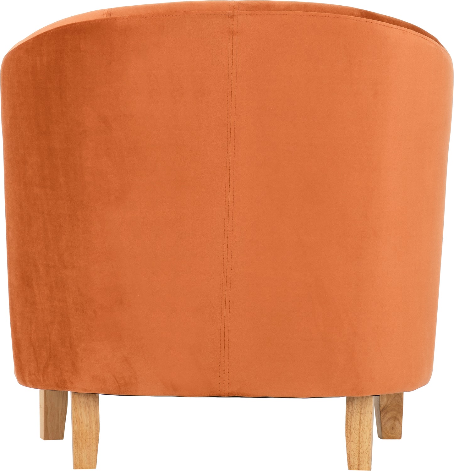 TEMPO TUB CHAIR - BURNT ORANGE VELVET