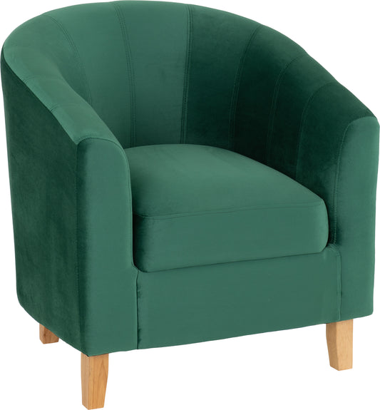 TEMPO TUB CHAIR - EMERALD GREEN VELVET