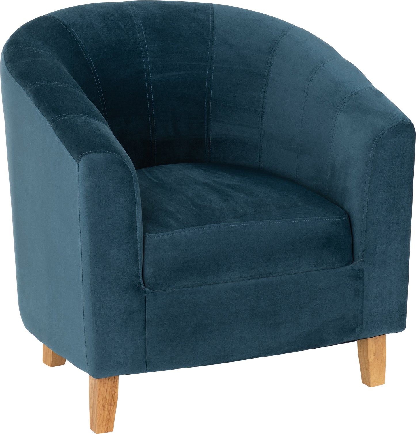 TEMPO TUB CHAIR - SAPPHIRE BLUE VELVET