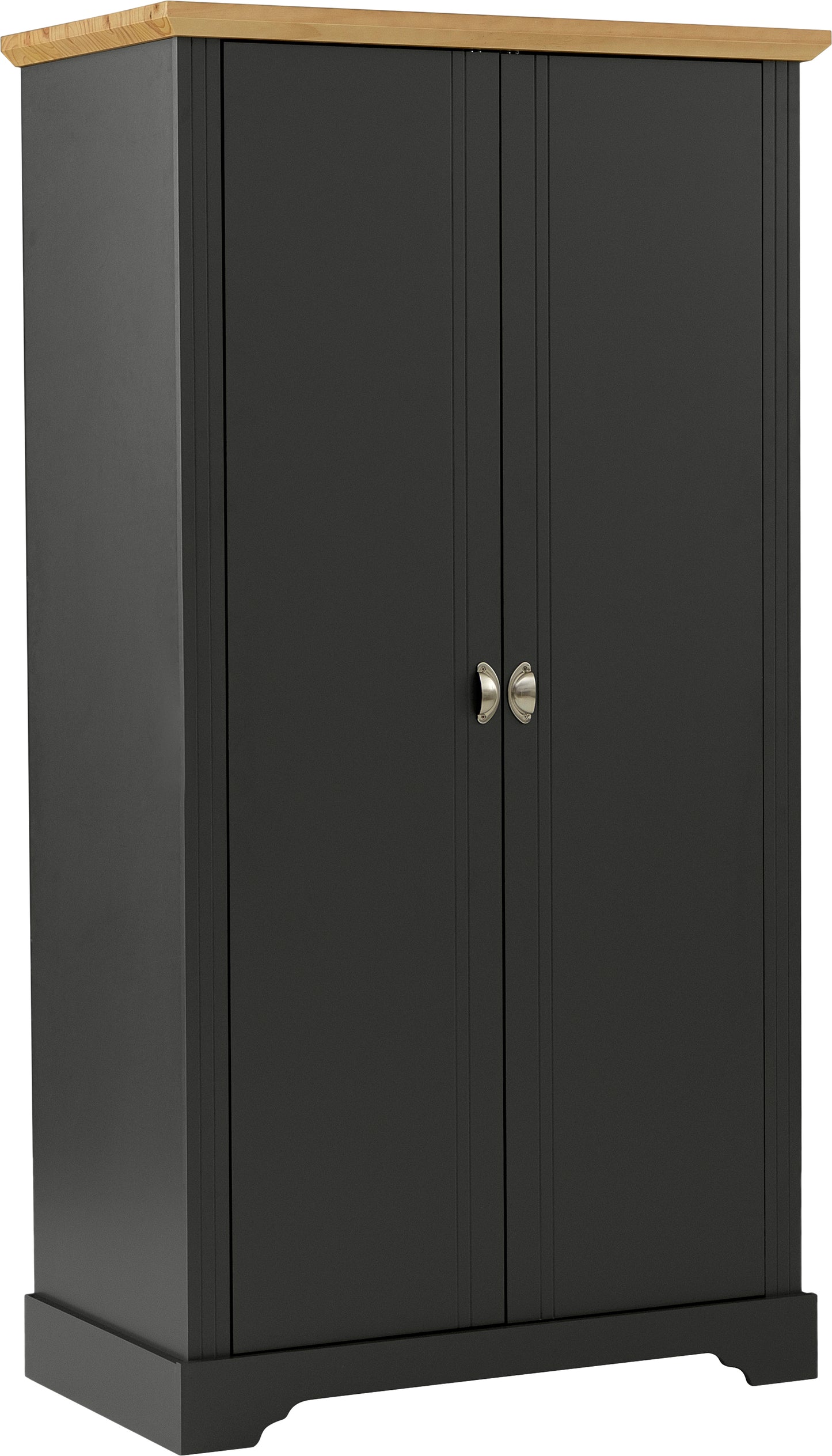 TOLEDO 2 DOOR WARDROBE - GREY/OAK EFFECT