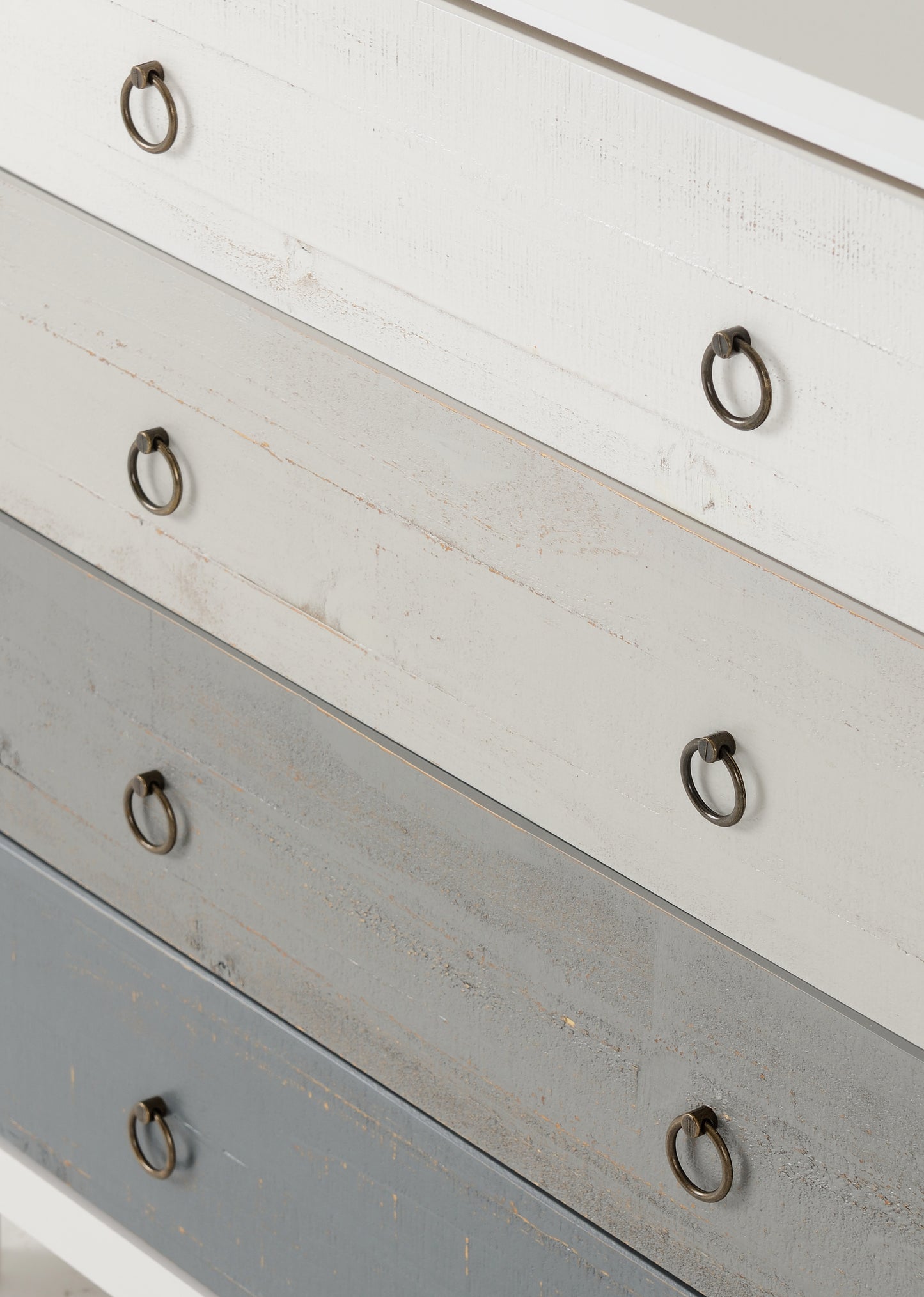 VERMONT 4 DRAWER CHEST - WHITE/GREY