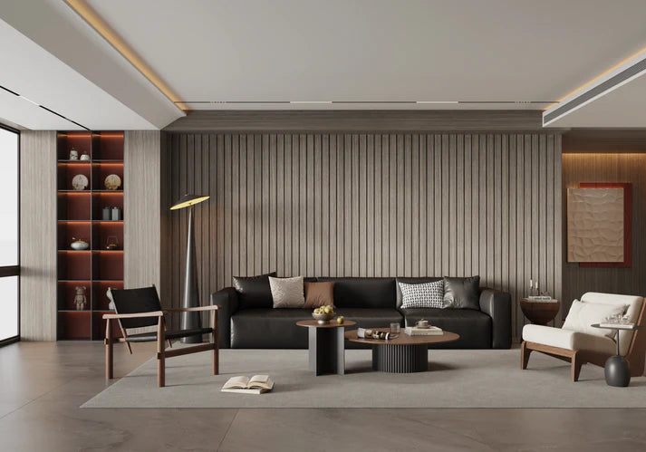 Wall Panel 63B - Grey - PVC - Seamless