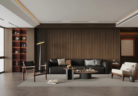 Wall Panel 63T - Walnut - PVC - Seamless