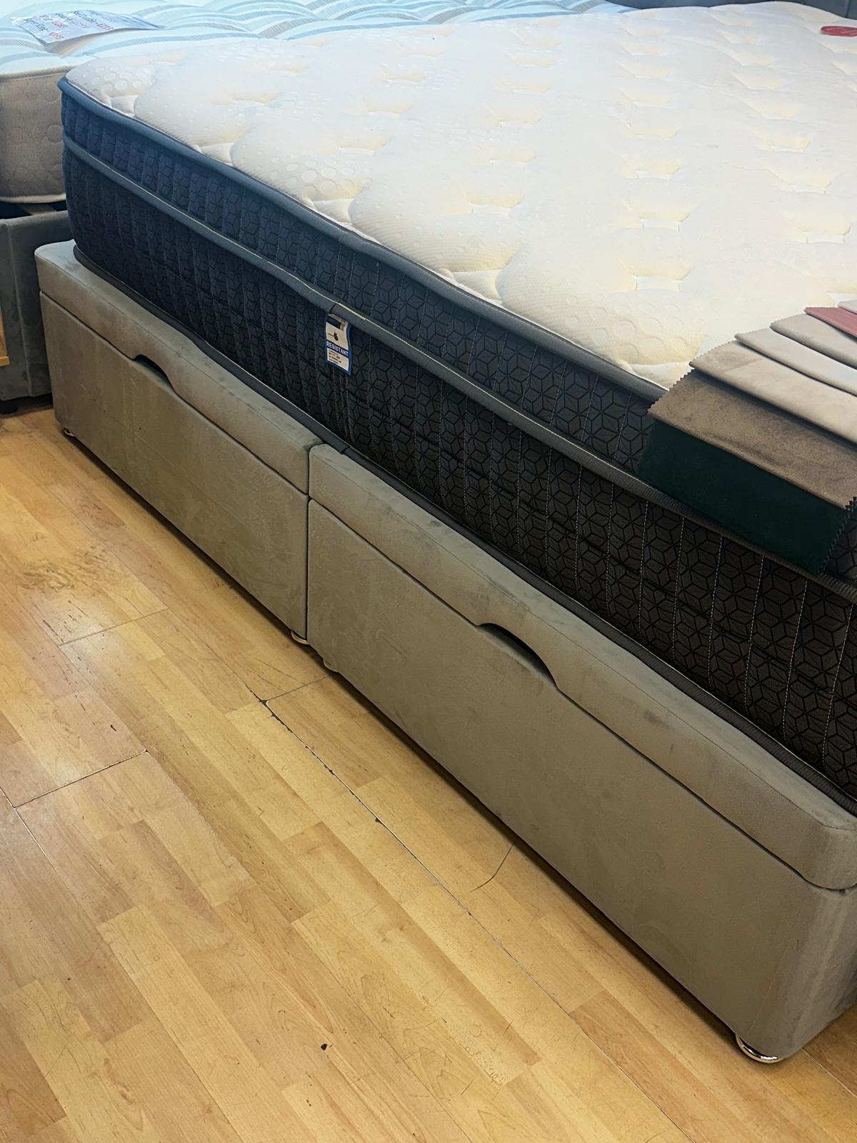 Ottoman Velvet Storage bed