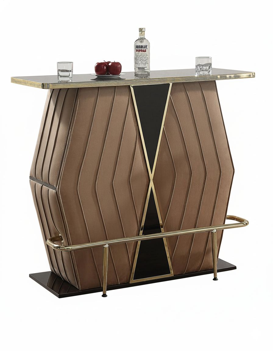 Bar Table With Shelves & Stools