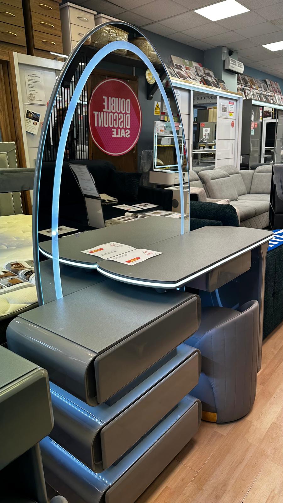 Vanity LED Make-Up Table + Stool