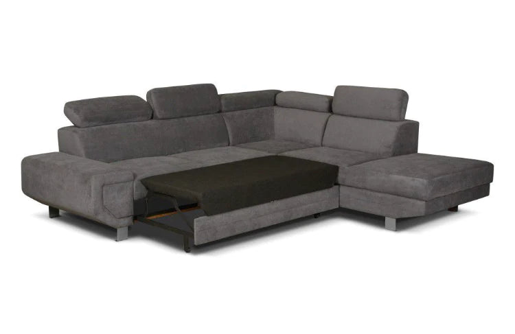 Grey Arctic Corner Sofa Bed
